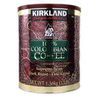 Kirkland Signature 100% Colombian Ground Coffee 1.36kg 